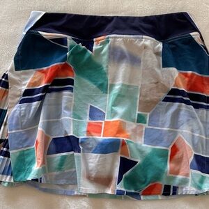 Lululemon Athletica Multicolor Geometric Skater Skirt